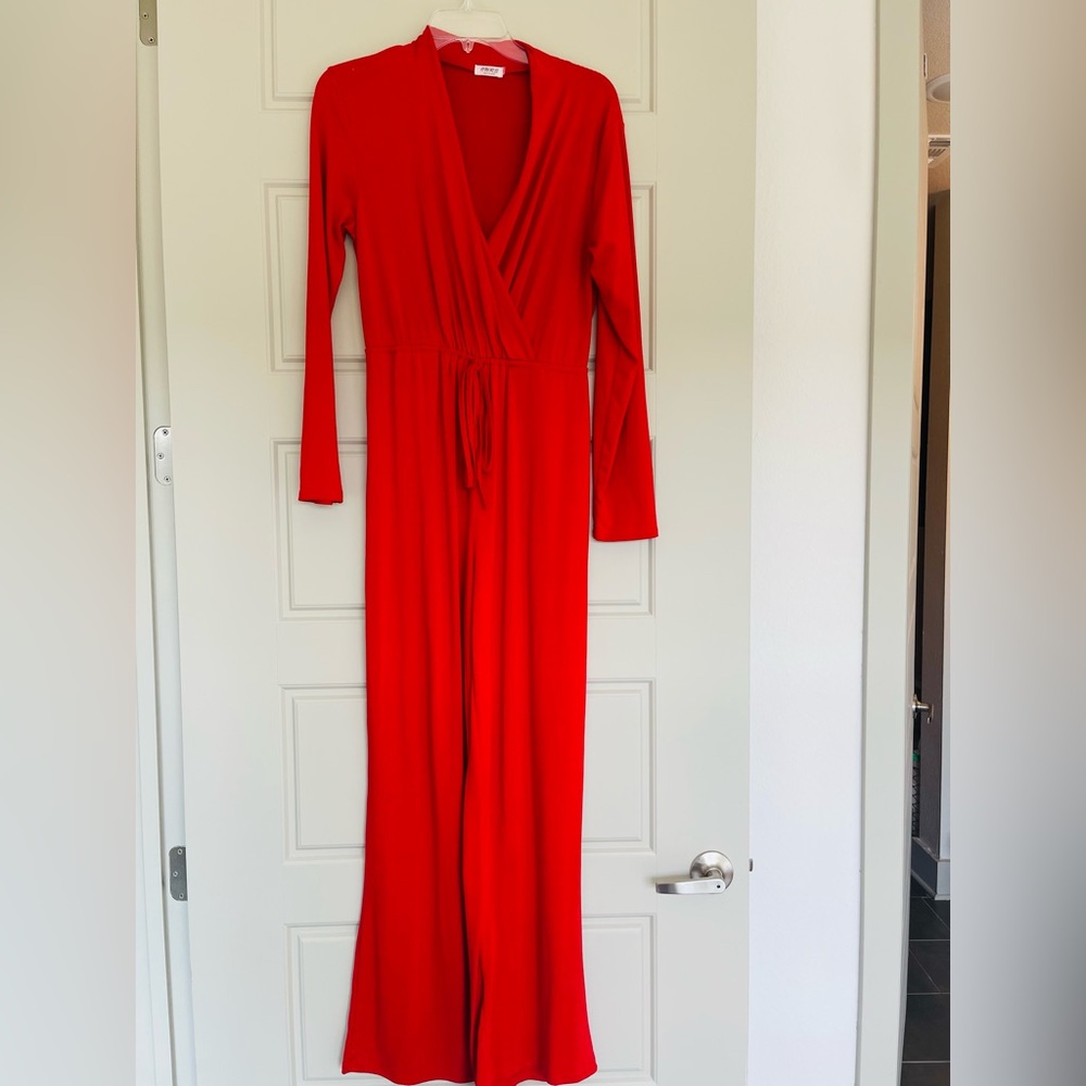 Vibrant Red Bodysuit